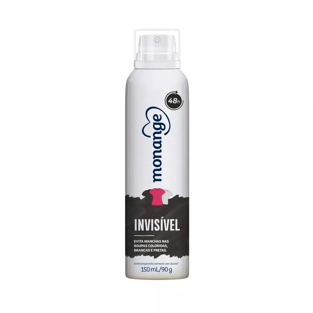 [ Ame R$2,79 ] Monange Invisible Desodorante Aerosol 90g